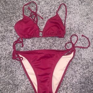LA hearts triangle bikini